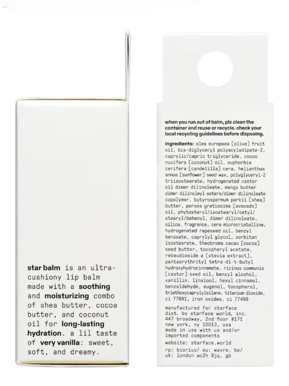 Star Balm Very Vanilla Lip Balm - 0.15oz BNIB